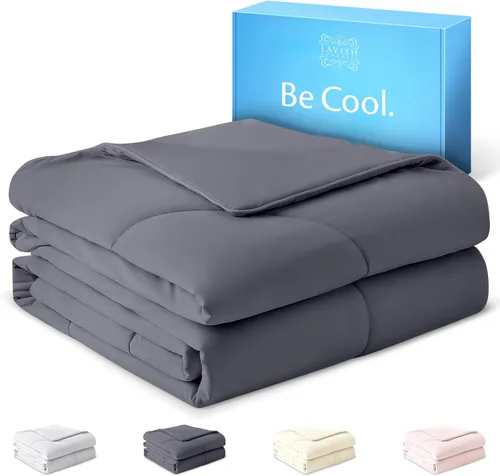 Miniatura 9 de Lavish Comforts® Edredón refrescante tamaño King/Cal King │Manta refrescante de alta calidad para personas que duermen con calor │ Manta suave