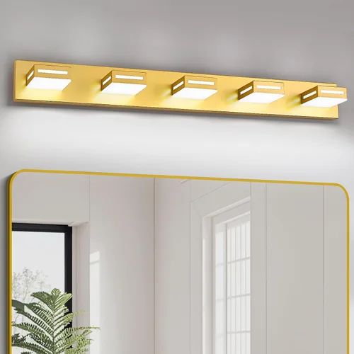 Miniatura 16 de Lámparas LED modernas para baño, 3 luces de 24 pulgadas, regulables, 5CCT, ajustables, color negro mate, para accesorios de iluminación de baño