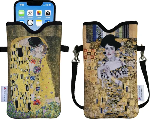 Miniatura 97 de Tainada Funda Estuche Bolsa de Neopreno para Teléfono para Hombres y Mujeres con Correa Cruzada/Cordón para el Cuello para iPhone 17/16/15 Pro Max