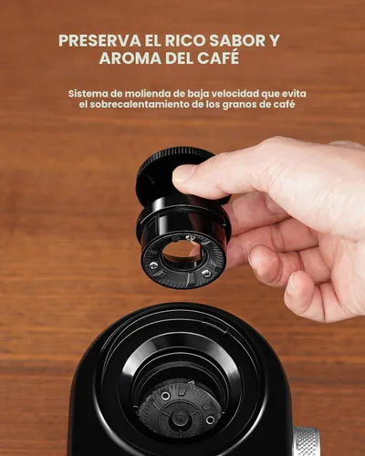 Miniatura 2 de SHARDOR Molinillo de café eléctrico 2.0, molinillo de rebabas ajustable con 16 ajustes precisos de molienda para 2-14 tazas, color negro Negro