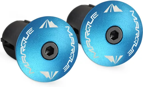 Miniatura 10 de MARQUE Alloy ENZ - Tapones para manillar de bicicleta de carretera, extremos de barra de mango de aluminio, tapones para barras de caída, tapas