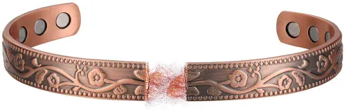Miniatura 3 de Pulsera magnética de cobre para mujer de 68 pulgadas ajustable para adaptarse a la mayoría de muñecas con bonita caja Coppet