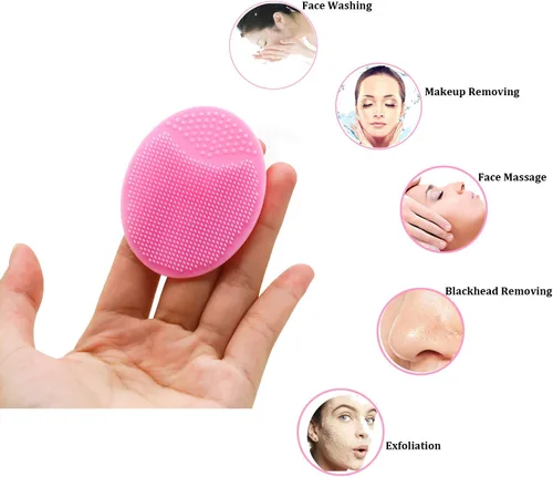 Miniatura 2 de Limpiador facial, cepillo de limpieza facial de silicona suave, esponja de masaje, eliminación de puntos negros, exfoliante para pieles sensibles