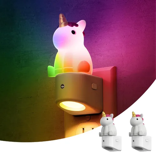 Miniatura 13 de L LOHAS LED - Luz nocturna enchufable para niños, luces nocturnas 3D de cachorros lindas con sensor de atardecer a amanecer, 1600K/2700K/5000K 3CCT