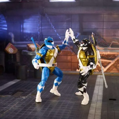 Miniatura 9 de Power Rangers X TMNT - Figuras de soldado de pie y guardabosques rojos