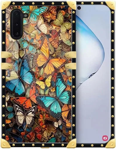 Miniatura 31 de DAIZAG Funda compatible con Samsung Galaxy Note 10 Plus, decoración dorada de mujer de fe, funda protectora de TPU suave antiarañazos