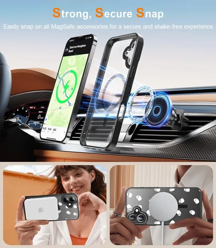 Miniatura 118 de Goodon para iPhone 15 Pro Max con protector de pantalla de privacidad, compatible con Magsafe, funda translúcida mate a prueba de golpes - Linda