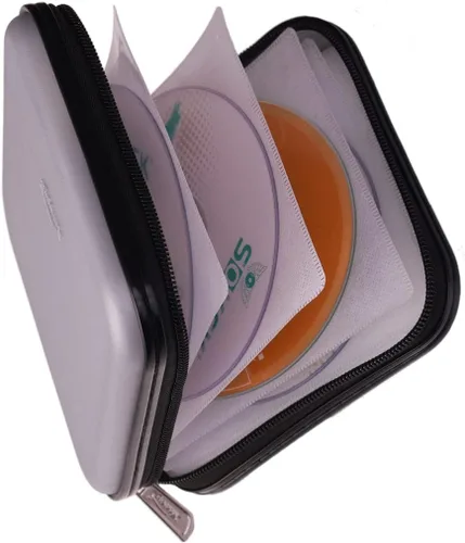 Miniatura 13 de Cartera de CD DVD, Capacidad de 32 Unidades, Resistente, Funda para Discos de DVD/CD para Coche, Disco de Almacenamiento Portátil para DVD/VCD