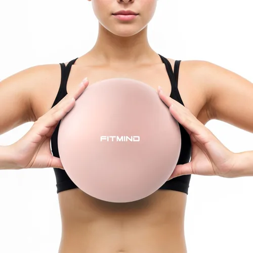 Miniatura 11 de FITMIND_Pelota de Pilates de 10 Pulgadas Antiestrés y Antideslizante Mini Bola de Yoga para Fitness, Entrenamiento del Núcleo, Terapia Física, Azul
