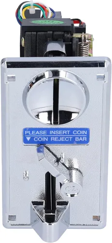 Miniatura 9 de Zyyini Aceptor, aceptador de máquina expendedora de juegos, selector de múltiples aceptadores de CPU programable para juego (gris plateado)