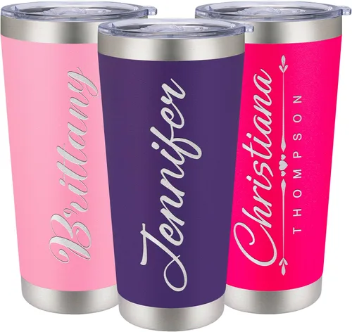Miniatura 12 de Vasos de viaje personalizado de 20 y 30 onzas, con aislamiento