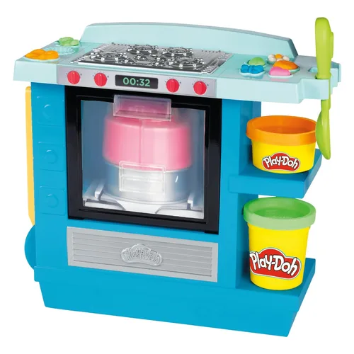 Play-Doh Kitchen Creations Rising Cake Oven Bakery Playset para niños de 3 años en adelante con 5 colores compuestos de modelado, no tóxico