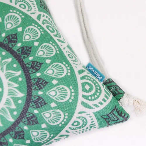 Miniatura 6 de Miomao Mochila con cordón estilo mandala, bolsa de lona para deportes de playa