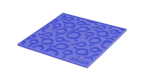 Lodge 7 Pulgadas Cuadrado Silicona Skillet Patrón Trivet - Azul