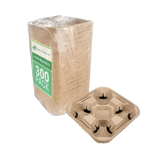 Miniatura 4 de Southern Champion charola 2795 Kraft cartón Bebida Carrier con mango, sostiene 2 tazas, 7 – 5/8" longitud x 3 – 3/4" ancho x 8 – 7/8" Altura, Beige