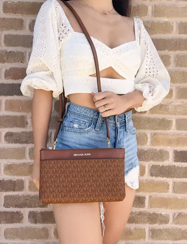 Miniatura 8 de Michael Kors Maisie MK Multi - Bolso de mano grande de piel con guijarros 3 en 1