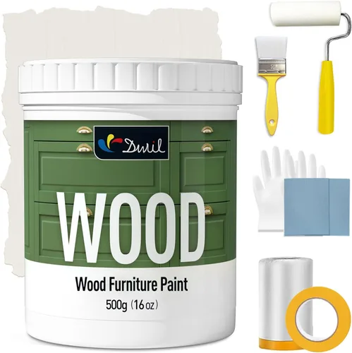 Miniatura 9 de DWIL Pintura para Muebles con Acabado Mate - Pintura para Madera de 16 Oz para Gabinetes, Puertas, Mesas y Cómodas Renovación - A Base de Agua, No