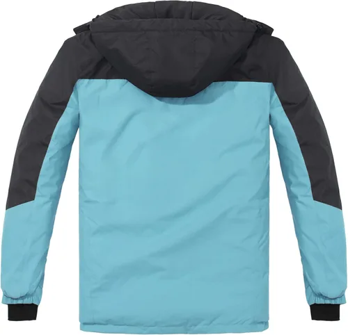 Miniatura 3 de Spmor Chaqueta de esquí impermeable con capucha para hombre, abrigo de snowboard para invierno, resistente al viento, para la nieve