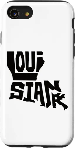 Miniatura 13 de Funda para iPhone 11 Pro Max Patriotic Home State Map of Louisiana Text Art Shape Design