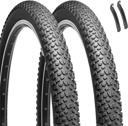 Miniatura 15 de Hycline Paquete de 2 neumáticos para bicicleta de montaña: neumáticos de bicicleta plegables de repuesto de 20/24/26/27.5 pulgadas resistentes al