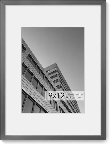 Miniatura 38 de Fun Memories Marco de Fotos A2 Negro, Marcos de Póster de Metal de Alta Gama de 16.5 x 23.5 pulgadas para Pared, Marco de Fotos A2 con Paspartú A3
