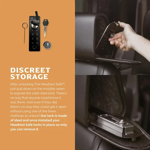 Miniatura 5 de El juego de reposacabezas seguros HEADREST Safe Vulcan de tela - Juego de reposacabezas para asiento del pasajero + reposacabezas para acompañante