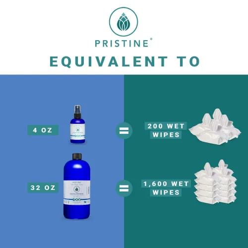 Miniatura 3 de Spray de papel higiénico PRISTINE - Como se ve en Shark Tank, toallitas de limpieza personal más naturales y alternativa a las toallitas húmedas