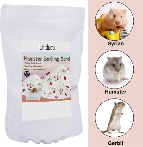 Miniatura 3 de DR.DUDU Arena de baño para hámster, 6.6 libras, libre de polvo, arena del desierto o arena para orinal para hámster, chinchillas, jerbo, hámsters
