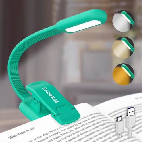 Miniatura 11 de Luz de libro recargable para lectura, luz de clip de 9 LED para el cuidado de los ojos con 9 temperaturas de color, atenuación continua, batería