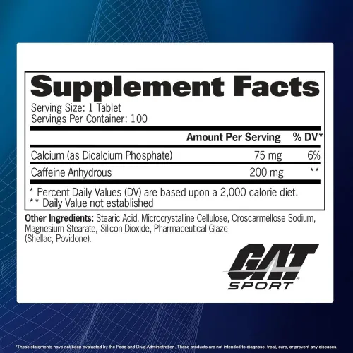 Miniatura 2 de GAT SPORT Metabolismo y rendimiento de la cafeína Essentials, 100 tabletas