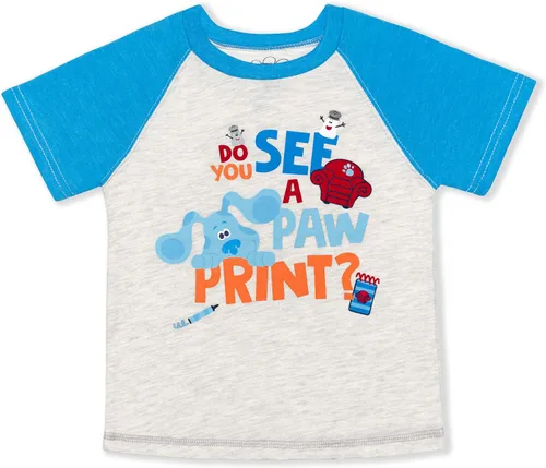 Miniatura 2 de Nickelodeon Blues Clues Boys T-Shirt and Jogger Pants Set for Toddlers GreyBlueWhite