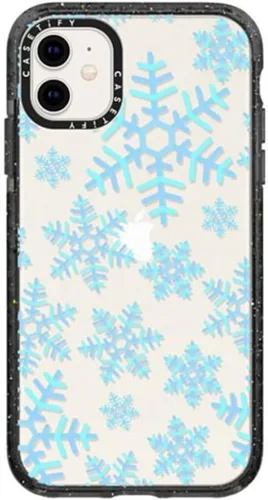 Miniatura 89 de CASETiFY Impact - Funda para iPhone 11 - Flower Power Retro - Negro Transparente