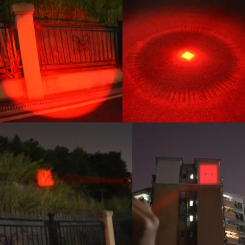 Miniatura 6 de Paquete de 3 linternas LED rojas de un solo modo linterna de luz roja de un modo de luz nocturna con zoom para astronomía, aviación y observación
