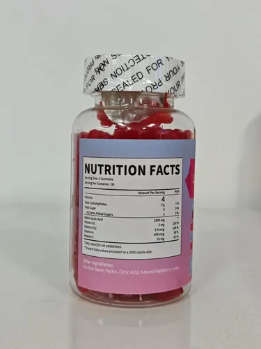Miniatura 3 de Gomitas de ácido alfa lipoico de 1000 mg con vitamina B1, B12, A, E, suplemento de ALA masticable sin azúcar de alta absorción para apoyo
