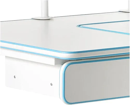 Miniatura 7 de ApexDesk Little Soleil DX 43 pulgadas de ancho, escritorio de estudio para niños con altura ajustable, con estante y cajón integrado