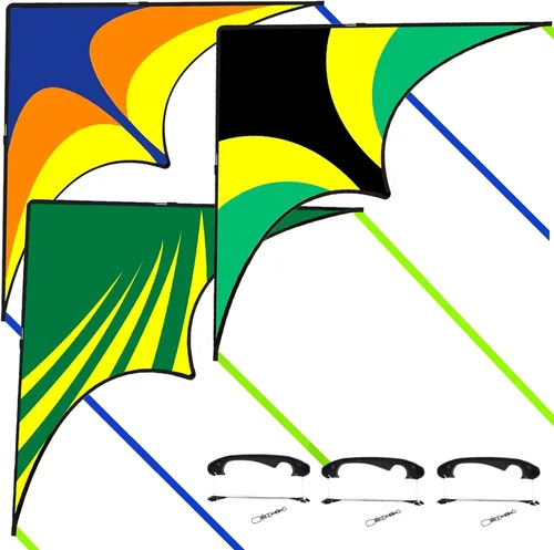 Large Rainbow Delta Kite for Kids & Adults,Single Line Beach Kite for Kids Ages 4-8 & 8-12,Easy to Fly for Toddlers and Beginners
