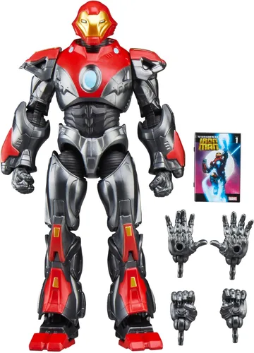 Serie Marvel Legends Ultimate Iron Man, Figura de acción coleccionable de 6 pulgadas inspirada en cómics con accesorio de cómic a tamaño del