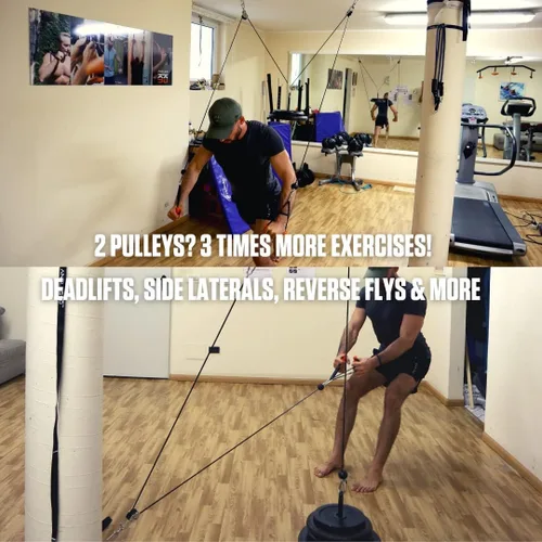 Miniatura 4 de Polea de cable - Máquina LAT y sustituto de cable para entrenamientos de cuerpo completo con pesas