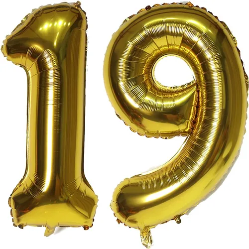 Miniatura 8 de Globos digitales dorados de 40 pulgadas, con número 10, globos de helio para decoraciones de fiesta de cumpleaños y suministros para decoración