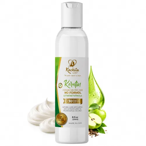 Tratamiento de queratina brasileña sin formaldehído Kachita Spell alisadores para el cabello, sin formol, fabricados en Estados Unidos (8 unidades)