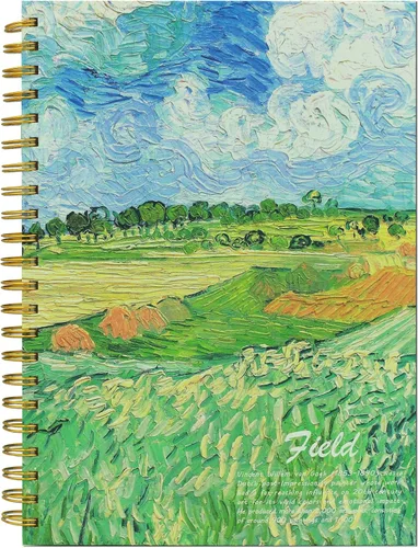 Miniatura 11 de Starry Night Aesthetic Art Mix - Cuaderno de bocetos de papel grueso sin ácidos, 98 libras/5.64 oz/m², 1 paquete de cuaderno A4 con espiral en Noche