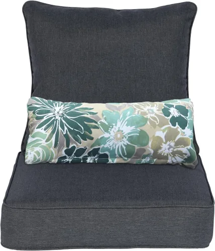 Miniatura 29 de Aoodor Cojín para silla de exterior, 22 x 24 pulgadas, resistente al agua, resistente a la decoloración, cojines de asiento de patio con funda