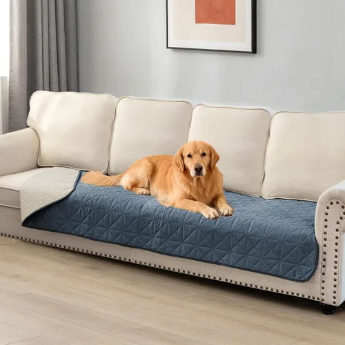 Miniatura 16 de Ameritex Funda de sofá impermeable para asientos, funda de sofá para perros, funda de sofá para mascotas, funda de terciopelo para silla, sofá Beige