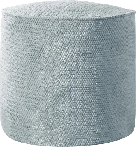 Miniatura 5 de Sorra Home Sutherland Dove Puf redondo para interiores, 20 pulgadas de ancho x 20 pulgadas de profundidad x 18 pulgadas de alto Paloma