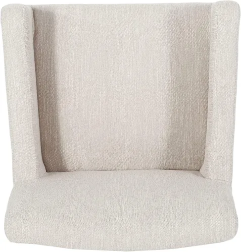 Miniatura 4 de Harper & Bright Designs Taburetes de bar beige, taburetes de bar de 26 pulgadas de altura de mostrador con respaldo para isla de cocina, sillas