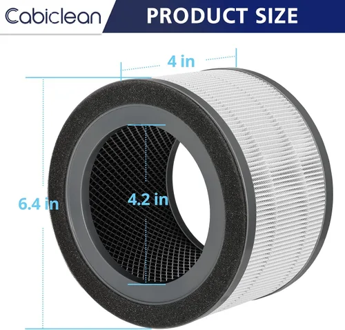 Miniatura 2 de Vista 200 Filtro de repuesto para purificador de aire compatible con purificador de aire LEVOIT Vista 200, filtro de repuesto 3 en 1, carbón