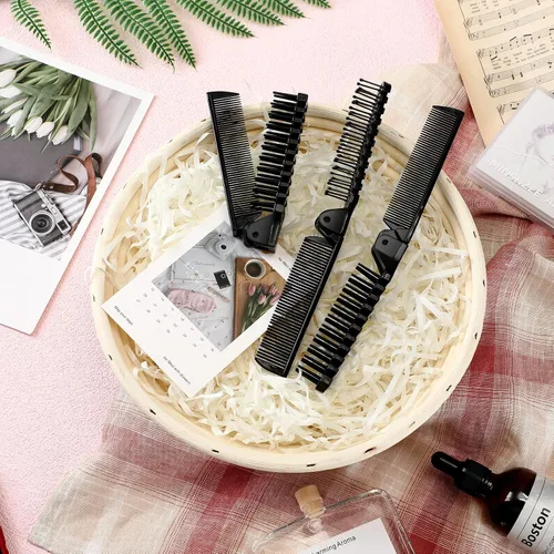 Miniatura 7 de Skylety 100 piezas de cepillo portátil de viaje para el cabello, cepillo plegable de doble cabeza, peine de bolsillo compacto, herramienta