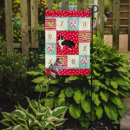 Miniatura 2 de Caroline's Treasures CK5912GF Bandera de jardín con texto en inglés "Border Collie", bandera decorativa para patio exterior, obras de arte