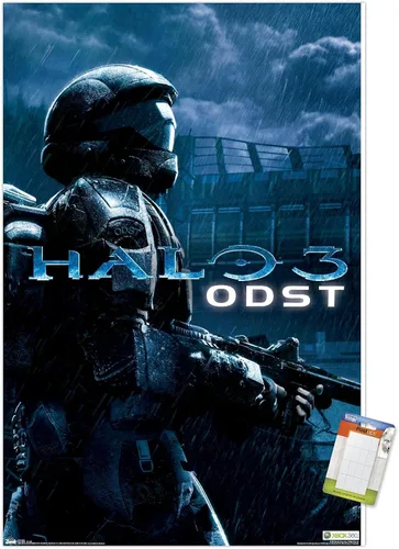 Miniatura 17 de Trends International aureola: ODST - Póster de pared de arte clave, 14.725 "x 22.375", versión enmarcada de madera de granero