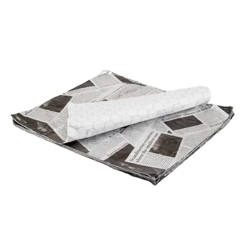 Miniatura 18 de Restaurantware Foil Lux - Envolturas para sándwich de 12 x 12 pulgadas, 500 revestimientos aislados para cestas de alimentos, papel de periódico